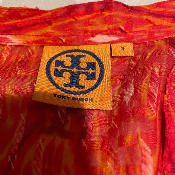 Tory Burch Silk Blend Printed LS Blouse - Picture 3 of 7